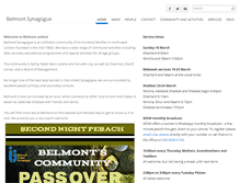 Tablet Screenshot of belmontsynagogue.org.uk